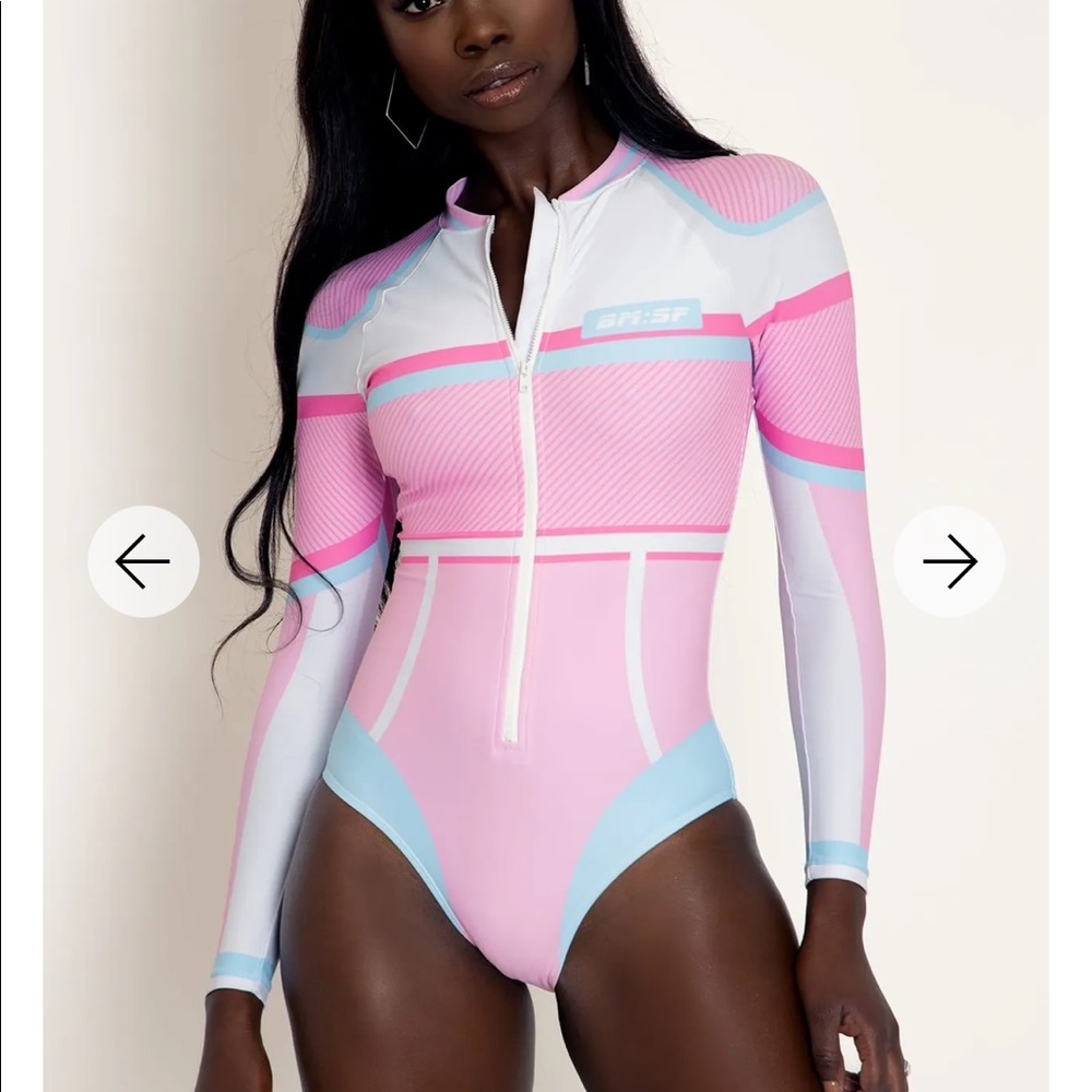 Pastel motorcross suit